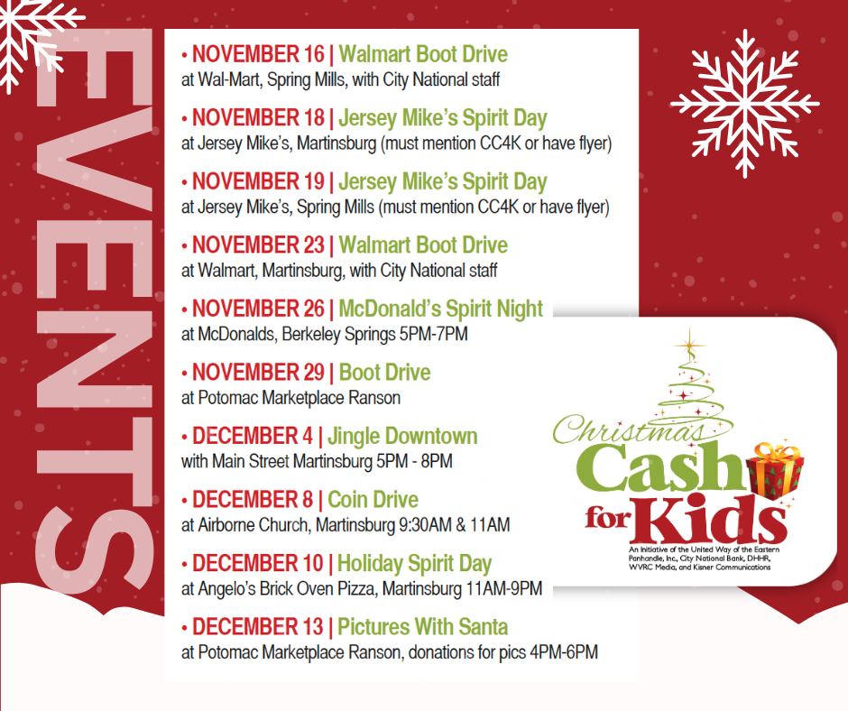 Christmas Cash for Kids Flyer